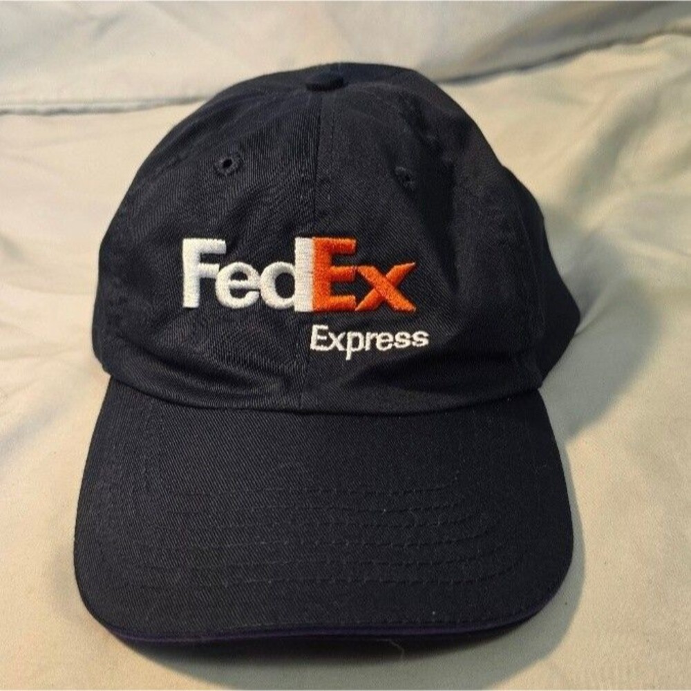 FedEx Express Men's One Size Regular Baseball Cap Navy Embroidered Logo